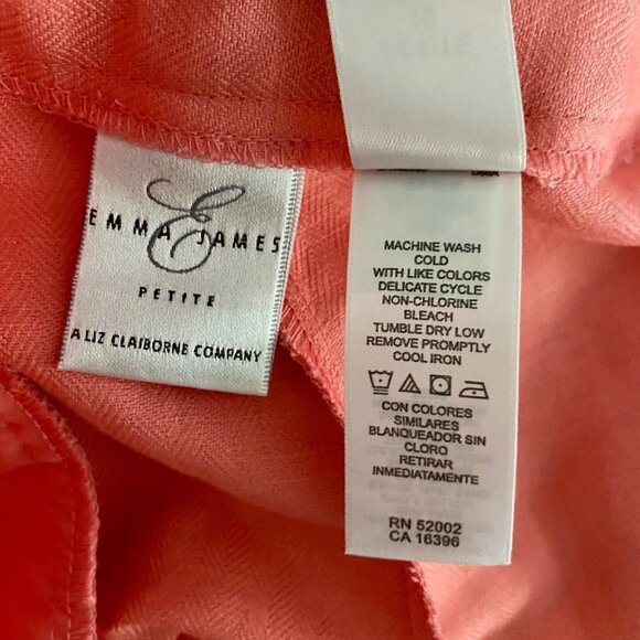 Emma James Linen Blend Trouser Pants Size Petite 16 - Picture 6 of 6